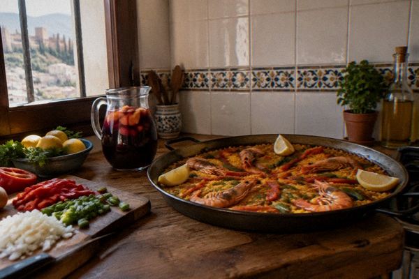 Granada: Paella, Sangria, and Dessert Cooking Class