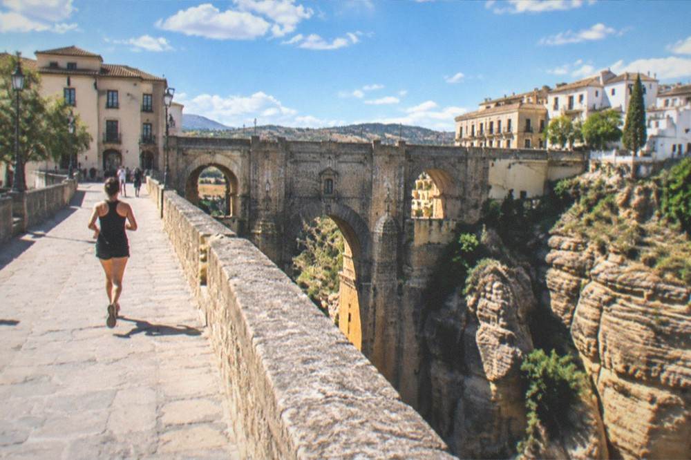 The Puente Nuevo bridge spanning the gorge at Ronda in morning light